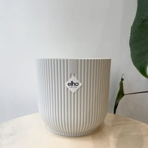 Elho Cache-Pot "Vibes Fold Rond" Blanc 22cm