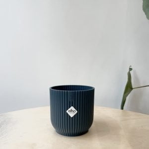 Elho Cache-Pot "Vibes Fold Rond Mini" Bleu 9cm