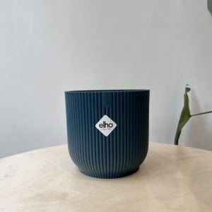 Elho Cache-Pot "Vibes Fold Rond" Bleu 14cm