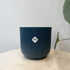 Elho Cache-Pot "Vibes Fold Rond" Bleu 18cm