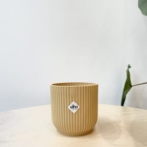 Elho Cache-Pot "Vibes Fold Rond Mini" Jaune 7cm
