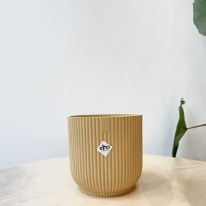 Elho Cache-Pot "Vibes Fold Rond Mini" Jaune 11cm