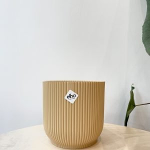 Elho Cache-Pot "Vibes Fold Rond" Jaune 16cm