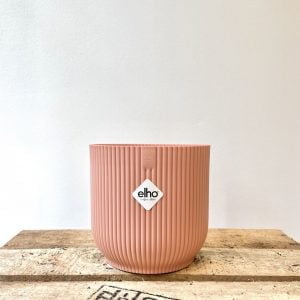 Elho Cache-Pot "Vibes Fold Rond" Rose Poudré 14cm