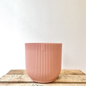 Elho Cache-Pot "Vibes Fold Rond" Rose Poudré 16cm