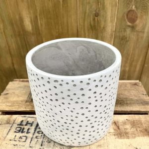 Cache-pot céramic blanc 12cm