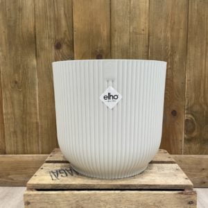 Elho Cache-Pot "Vibes Fold Rond" Blanc 25cm