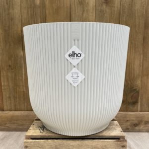 Elho Cache-Pot "Vibes Fold Rond" Blanc 35cm