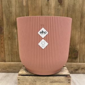 Elho Cache-Pot "Vibes Fold Rond" Rose Poudré 35cm