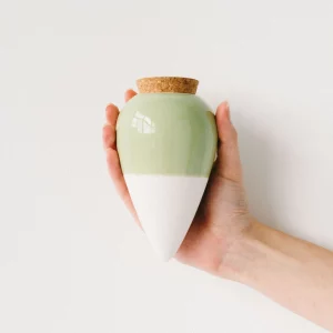 Olla Pepin - Blanc et Vert pastel