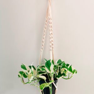 Suspension macramé torsadée Terracotta Le Vivant