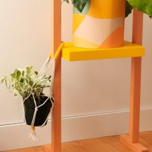 Suspension macramé torsadée Jaune Baby Le Vivant