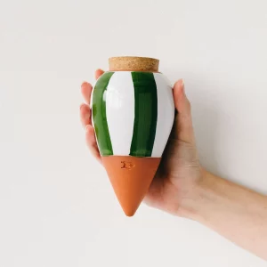 Olla Pepin - Rayé vert et blanc
