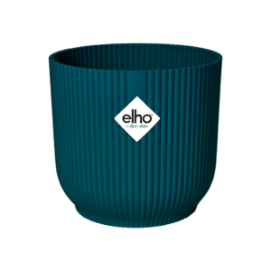 Elho Cache-Pot "Vibes Fold Rond" Bleu Foncé 35cm