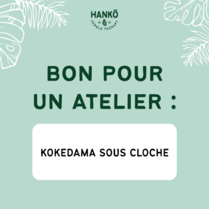 Bon pour atelier : Kokedama sous cloche